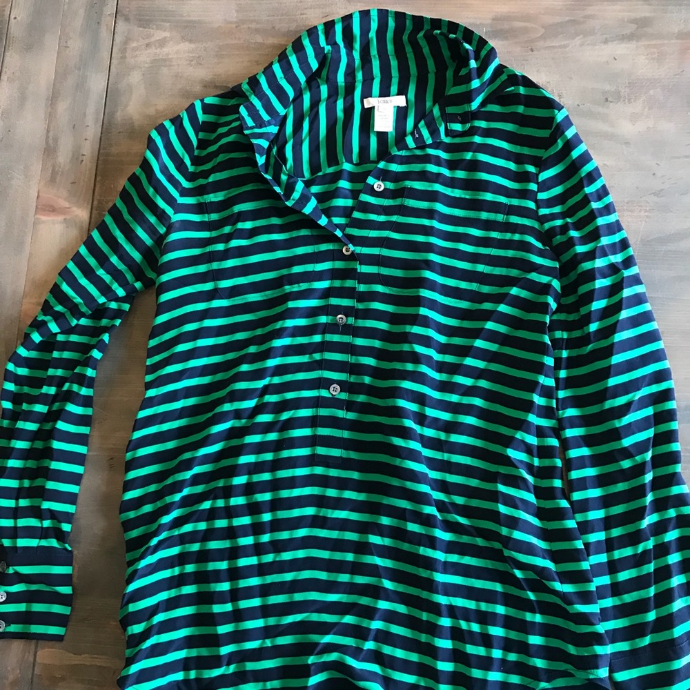 Jcrew striped blouse